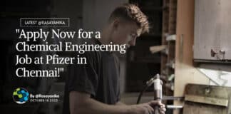 "Apply Now for a Chemical Engineering Job at Pfizer in Chennai!"