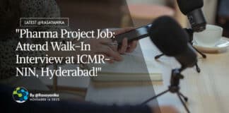 "Pharma Project Job: Attend Walk-In Interview at ICMR-NIN, Hyderabad!"