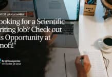 "Looking for a Scientific Writing Job? Check out this Opportunity at Sanofi!"