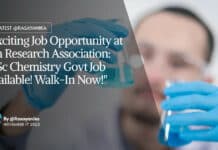 "Exciting Job Opportunity at Tea Research Association: MSc Chemistry Govt Job Available! Walk-In Now!"