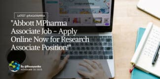 "Abbott MPharma Associate Job - Apply Online Now for Research Associate Position!"