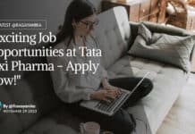 "Exciting Job Opportunities at Tata Elxi Pharma - Apply Now!"