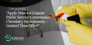 Gujarat Public Service Commission Chemistry Recruitment, Apply Online