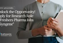 "Unlock the Opportunity! Apply for Research Role in Freshers Pharma Jobs at Syngene"