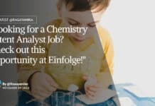 "Looking for a Chemistry Patent Analyst Job? Check out this opportunity at Einfolge!"