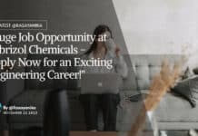 "Huge Job Opportunity at Lubrizol Chemicals - Apply Now for an Exciting Engineering Career!"