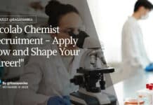 "Ecolab Chemist Recruitment - Apply Now and Shape Your Career!"