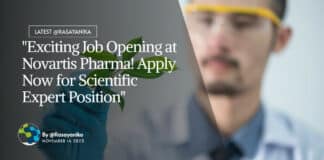 Novartis Pharma Scientific Expert Job Opening, Apply Online