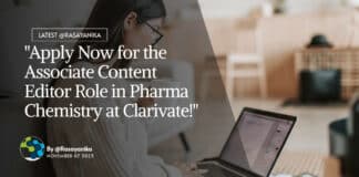 Associate Content Editor – Pharma Chemistry at Clarivate