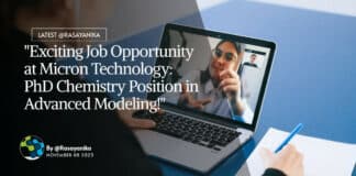 Micron Technology Hiring PhD Chemistry For Advanced Modeling Role!