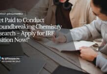 "Get Paid to Conduct Groundbreaking Chemistry Research - Apply for JRF Position Now!"