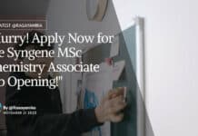 Syngene MSc Chemistry Associate Job Opening