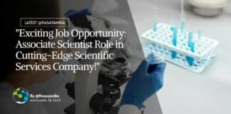 "Exciting Job Opportunity: Associate Scientist Role in Cutting-Edge Scientific Services Company!"