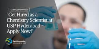 "Get Hired as a Chemistry Scientist at USP Hyderabad - Apply Now!"