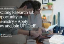 "Exciting Research Job Opportunity in Chemistry - Apply Now and Join UPL Ltd!"