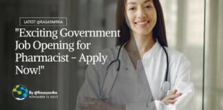 "Exciting Government Job Opening for Pharmacist - Apply Now!"