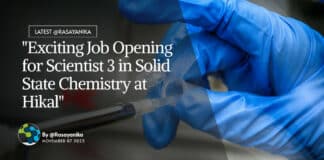 Hikal Chemistry Scientist Job - Solid State Chemistry Vacancy