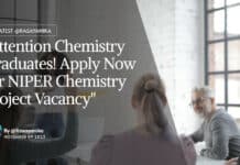 NIPER Chemistry Project Vacancy - Attend Walk-In-Interview