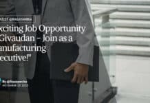 "Exciting Job Opportunity at Givaudan - Join as a Manufacturing Executive!"