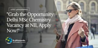 "Grab the Opportunity: Delhi MSc Chemistry Vacancy at NII, Apply Now!"