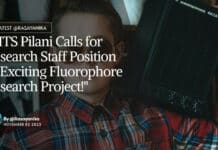 "BITS Pilani Calls for Research Staff Position in Exciting Fluorophore Research Project!"