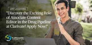 Associate Content Editor Vacancy - Drug Pipeline For Pharma Candidates at Clarivate, Apply Online