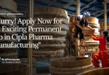 Cipla Pharma Manufacturing Job - Apply Online Now