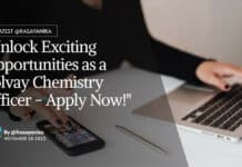 "Unlock Exciting Opportunities as a Solvay Chemistry Officer - Apply Now!"