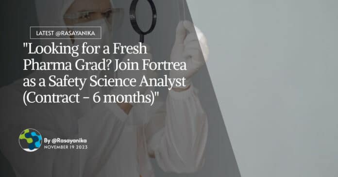Freshers BPharma Jobs Labcorp - MPharma Freshers Job Fortrea