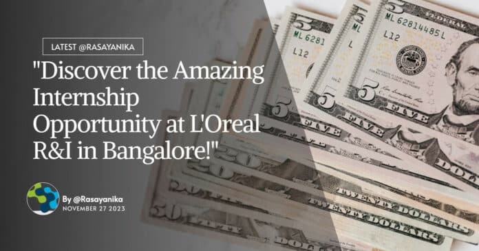 Intern - Preformulation @ L'Oreal, R&I, Bangalore
