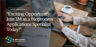 "Exciting Opportunity: Join 3M as a Bioprocess Applications Specialist Today!"