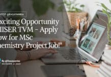 "Exciting Opportunity at IISER TVM - Apply Now for MSc Chemistry Project Job!"