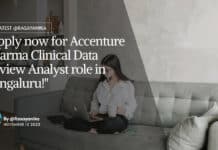 Accenture Pharma Clinical Data Review Analyst Job Opening