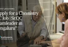 "Apply for a Chemistry QC Job | Sr.QC Teamleader in Bengaluru"