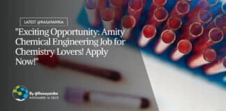 "Exciting Opportunity: Amity Chemical Engineering Job for Chemistry Lovers! Apply Now!"