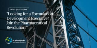 "Looking for a Formulation Development Executive? Join the Pharmaceutical Revolution!"