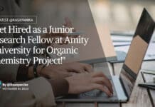 "Get Hired as a Junior Research Fellow at Amity University for Organic Chemistry Project!"