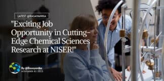 "Exciting Job Opportunity in Cutting-Edge Chemical Sciences Research at NISER!"