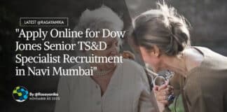 "Apply Online for Dow Jones Senior TS&D Specialist Recruitment in Navi Mumbai"