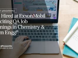 "Get Hired at ExxonMobil - Exciting QA Job Openings in Chemistry & Chem Engg!"