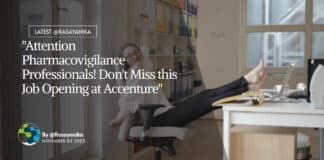 "Attention Pharmacovigilance Professionals! Don't Miss this Job Opening at Accenture"