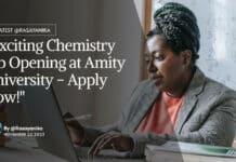 "Exciting Chemistry Job Opening at Amity University - Apply Now!"