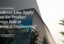 Unilever Chemical Engineering Jobs - Apply For Product Design Role