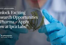 "Unlock Exciting Research Opportunities in Pharma - Apply Now at Ipca Labs!"