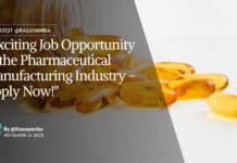 "Exciting Job Opportunity in the Pharmaceutical Manufacturing Industry - Apply Now!"