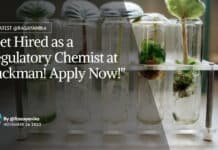 "Get Hired as a Regulatory Chemist at Buckman! Apply Now!"