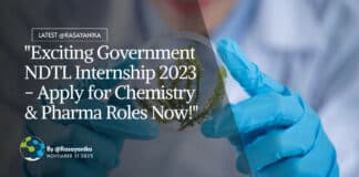 "Exciting Government NDTL Internship 2023 - Apply for Chemistry & Pharma Roles Now!"