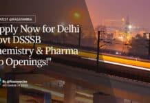 "Apply Now for Delhi Govt DSSSB Chemistry & Pharma Job Openings!"