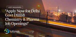 "Apply Now for Delhi Govt DSSSB Chemistry & Pharma Job Openings!"