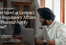 Genpact Regulatory Affairs Job Opening For Pharma Candidates, Apply Online